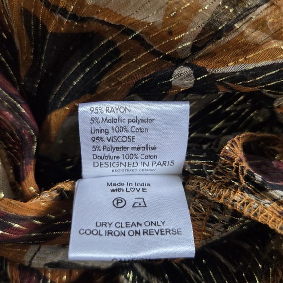 New Miss June Sparkling Chiffon Brown/Beige Cami Dress NWT One Size - Picture 11 of 12